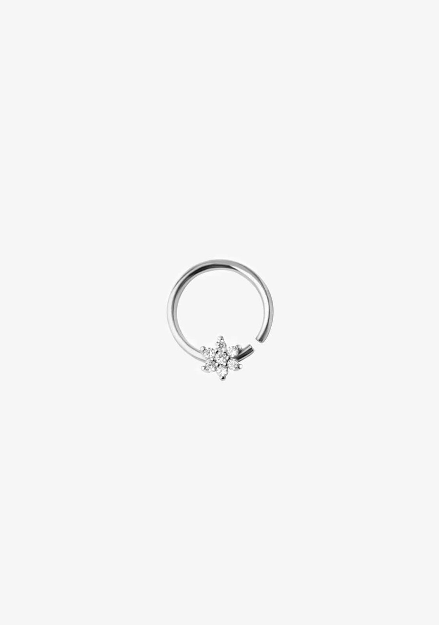 Damen KALK Ear Piercings | Ear Hoop Piercing Star Silver