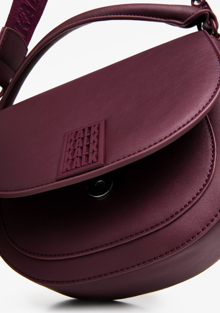 Damen KALK Crossbody-Taschen | Double Bag Burgundy Kalk