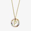 Damen KALK Halsketten | Necklace Iniziale Letter P Gold