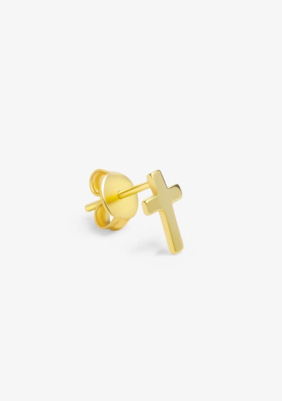 Damen KALK Ear Piercings | Piercing Mini Kreuz Gold