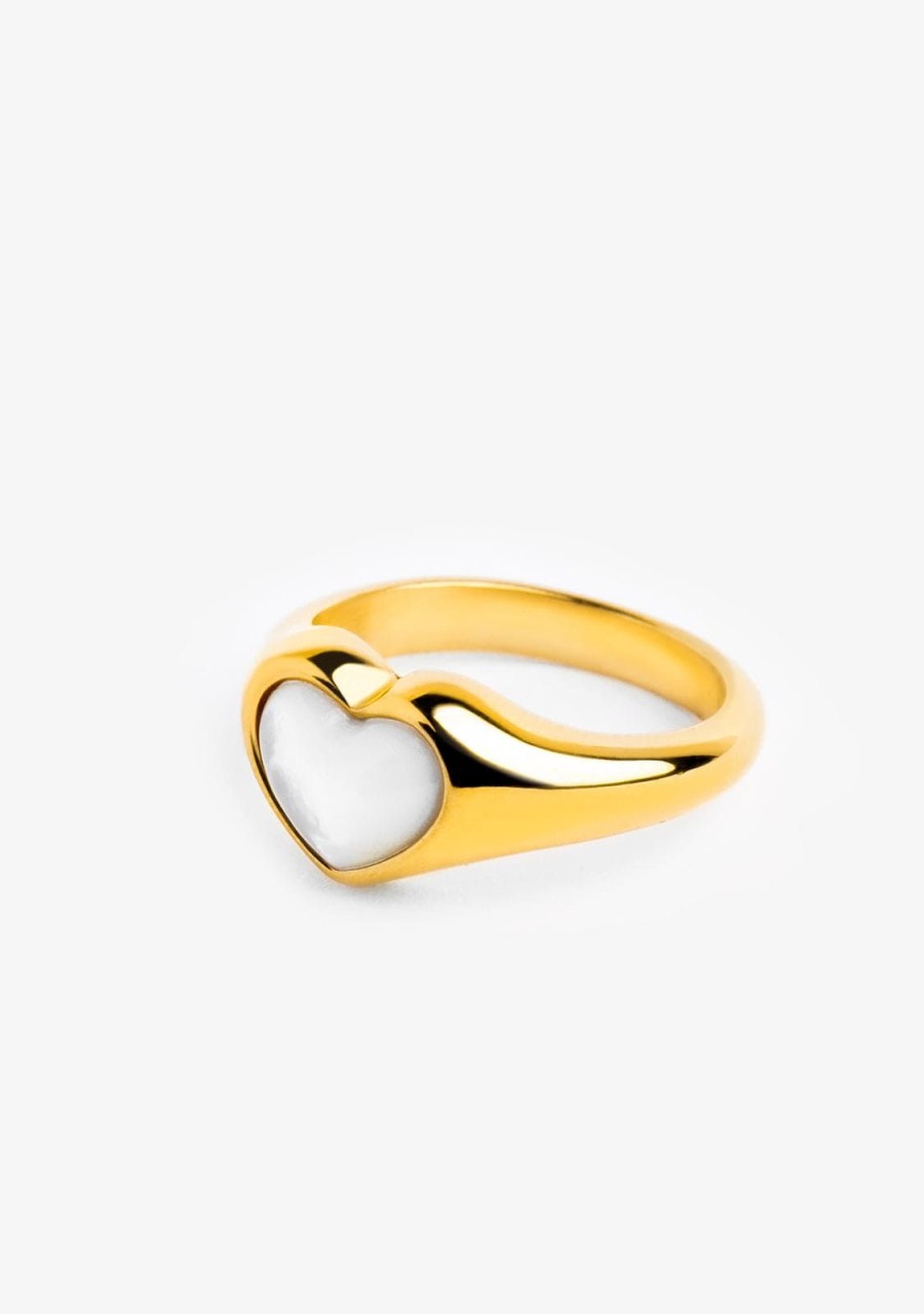 Damen KALK Ringe | Cuore Nacre Ring Gold