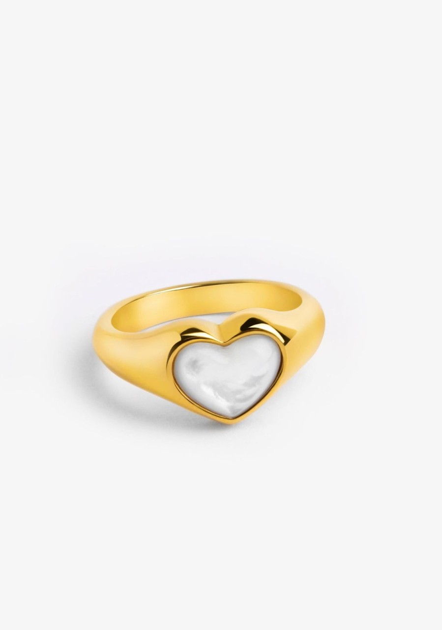 Damen KALK Ringe | Cuore Nacre Ring Gold