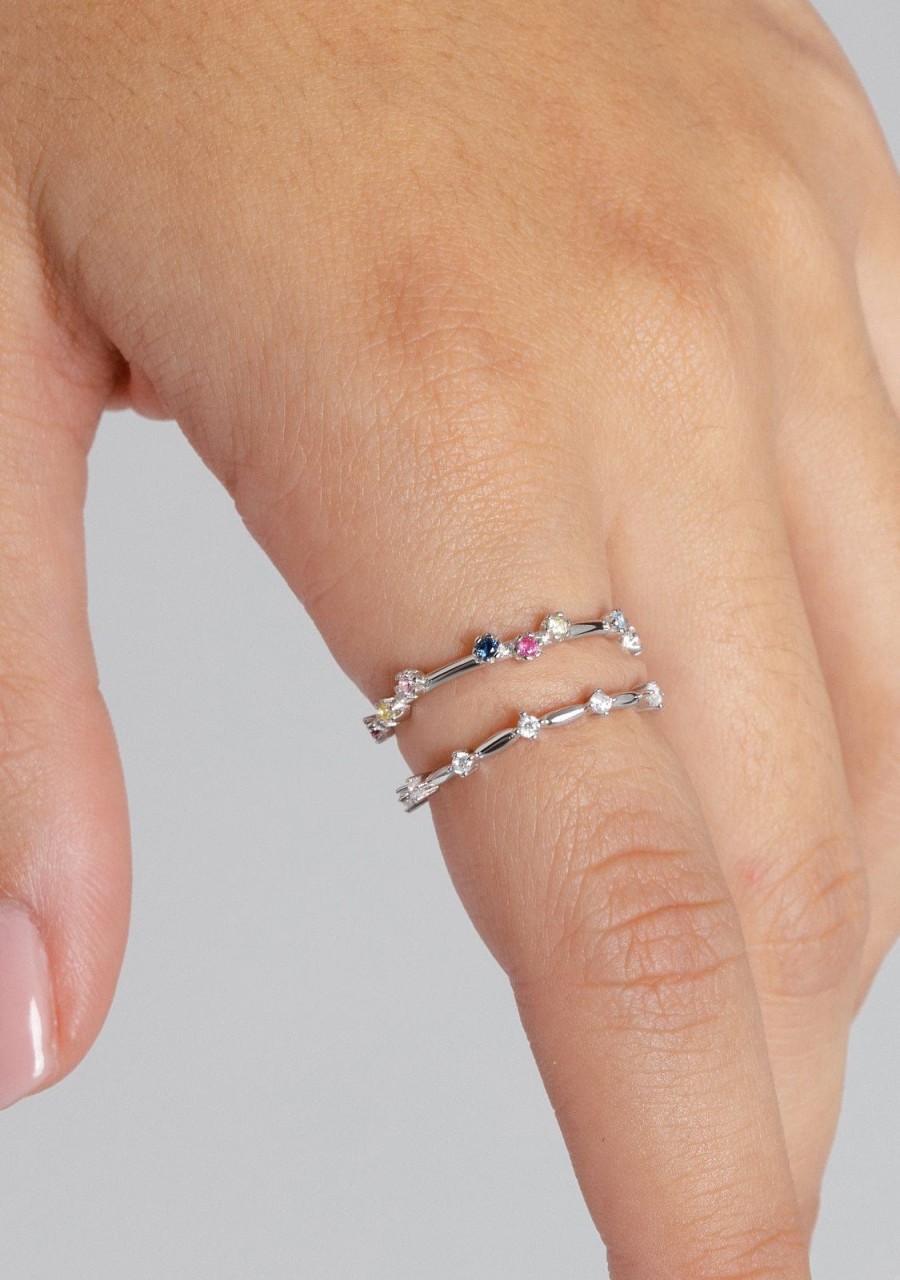 Damen KALK Ringe | Sonnenwende Silber Ring