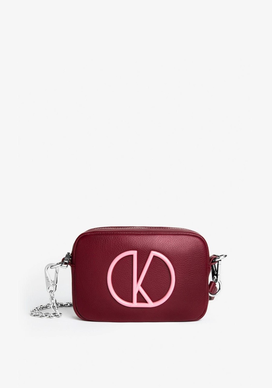 Damen KALK Crossbody-Taschen | Mini Bag Burgundy Kalk