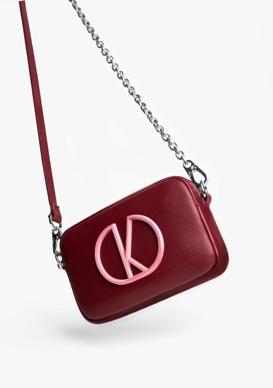 Damen KALK Crossbody-Taschen | Mini Bag Burgundy Kalk