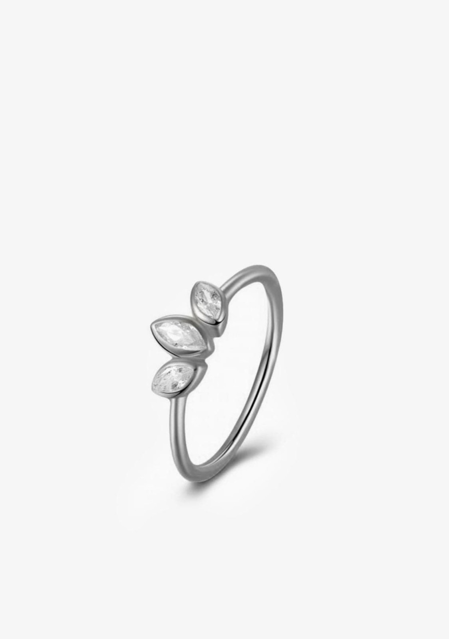 Damen KALK Ringe | Ring Petal Silver