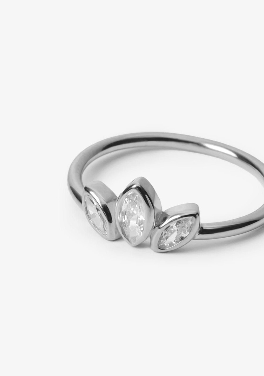 Damen KALK Ringe | Ring Petal Silver