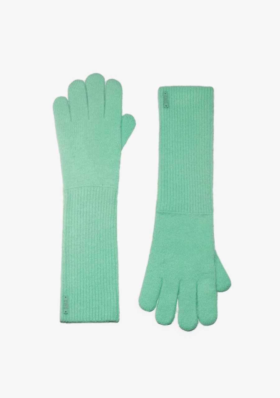 Damen KALK Mutzen, Schals Und Handschuhe | Gloves Juicy Green Kalk