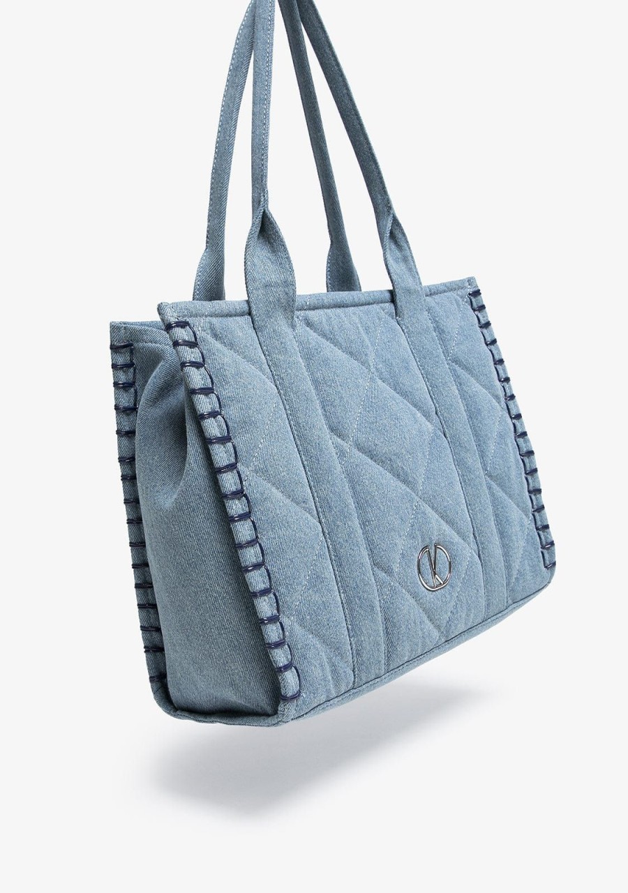 Damen KALK Shopper-Taschen | Einkaufstasche Denim Kalk