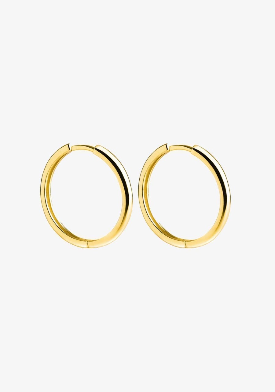 Damen KALK Ohrringe | Basic 22 Hoop Earrings Gold