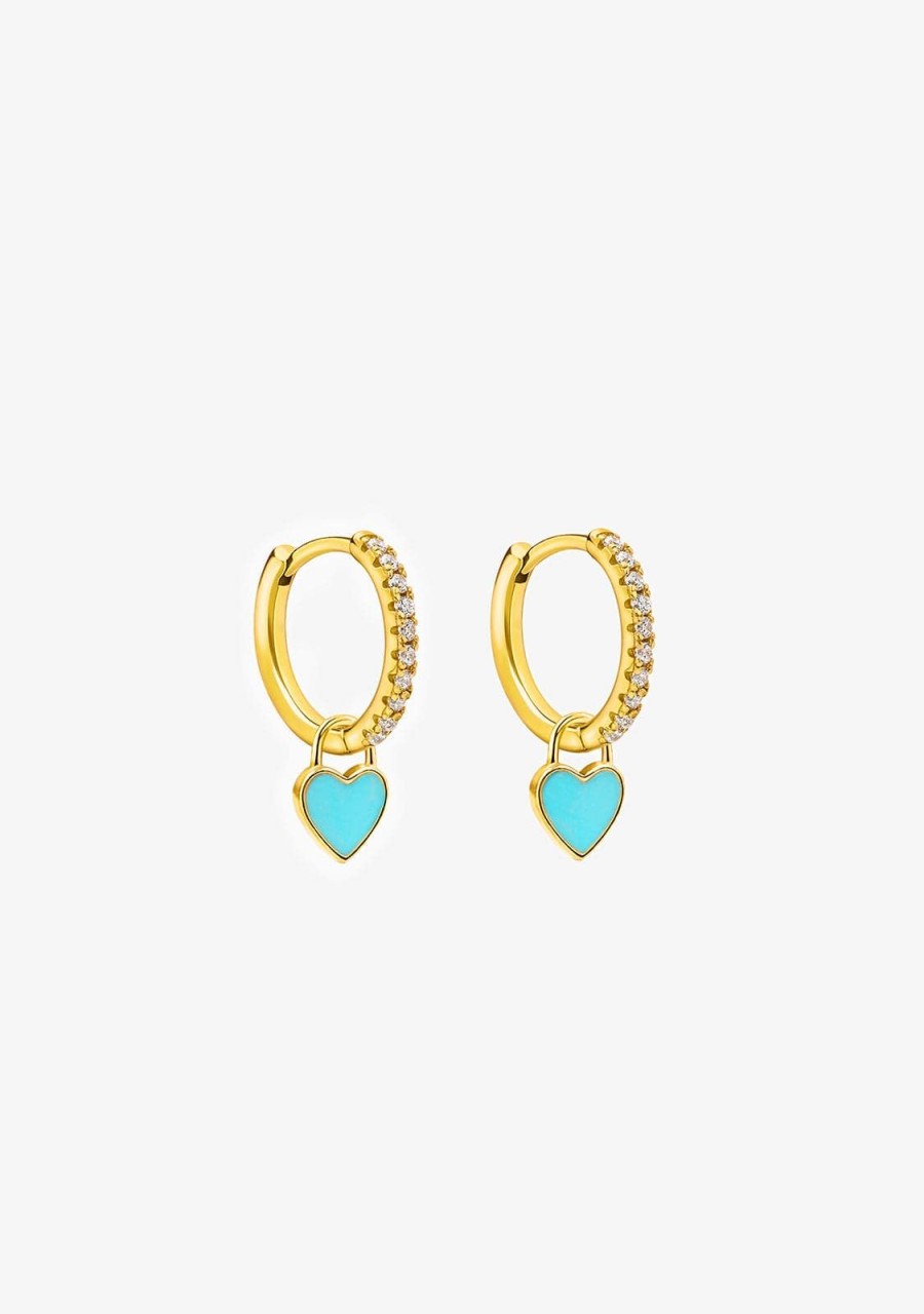 Damen KALK Ohrringe | Addict To Sky Hoop Earrings Gold