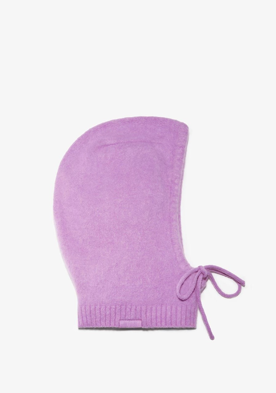 Damen KALK Mutzen, Schals Und Handschuhe | Balaclava Violet Kalk