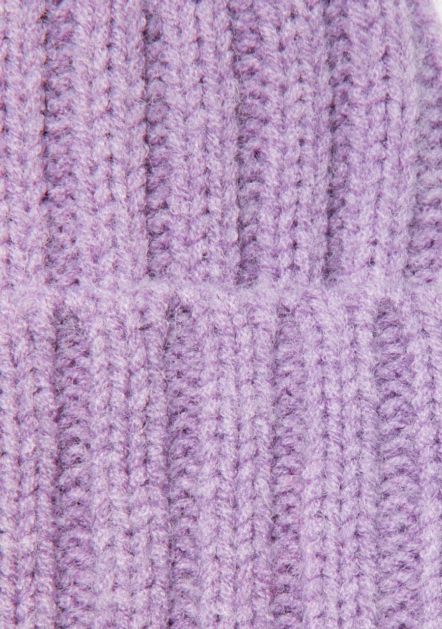 Damen KALK Mutzen, Schals Und Handschuhe | Beanie Globe Violet Kalk