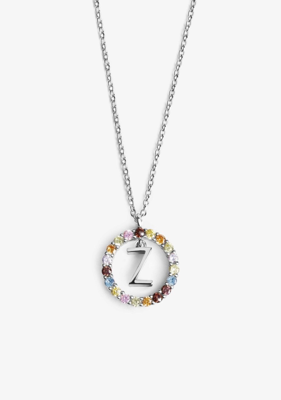 Damen KALK Halsketten | Necklace Iniziale Letter Z Silver