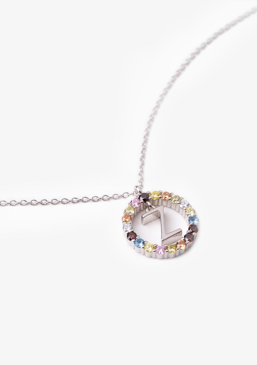 Damen KALK Halsketten | Necklace Iniziale Letter Z Silver