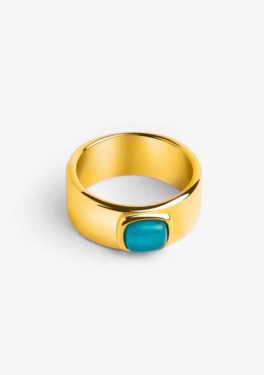 Damen KALK Ringe | Calcedonia Ring Gold