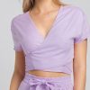 Damen KALK Swimwear | Top Linen Lavender