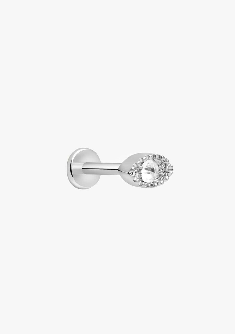 Damen KALK Ear Piercings | Ohrpiercing Cher Silver