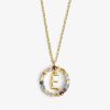 Damen KALK Halsketten | Necklace Iniziale Letter E Gold