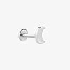 Damen KALK Ear Piercings | Ear Piercing Moon Silver