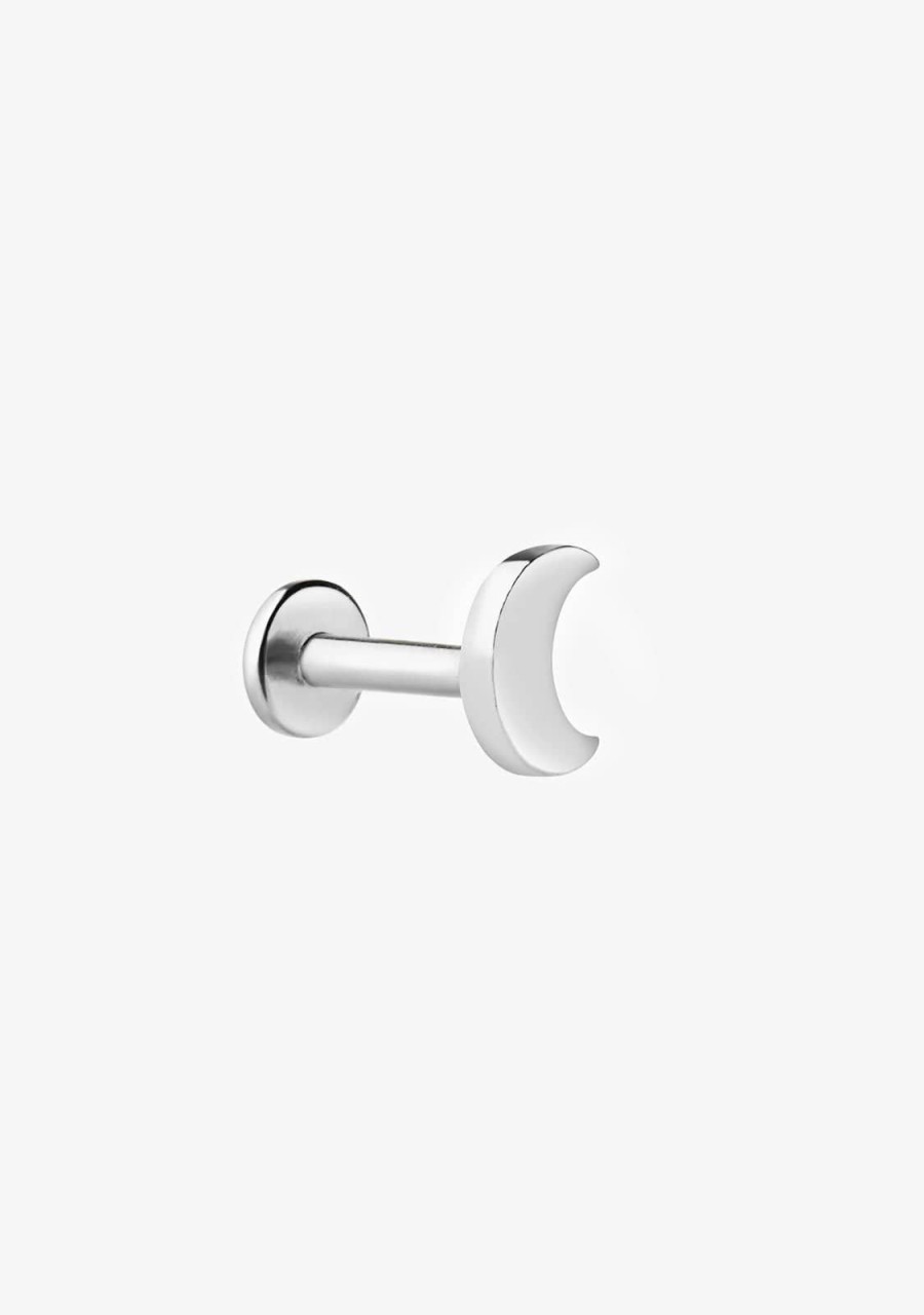 Damen KALK Ear Piercings | Ear Piercing Moon Silver