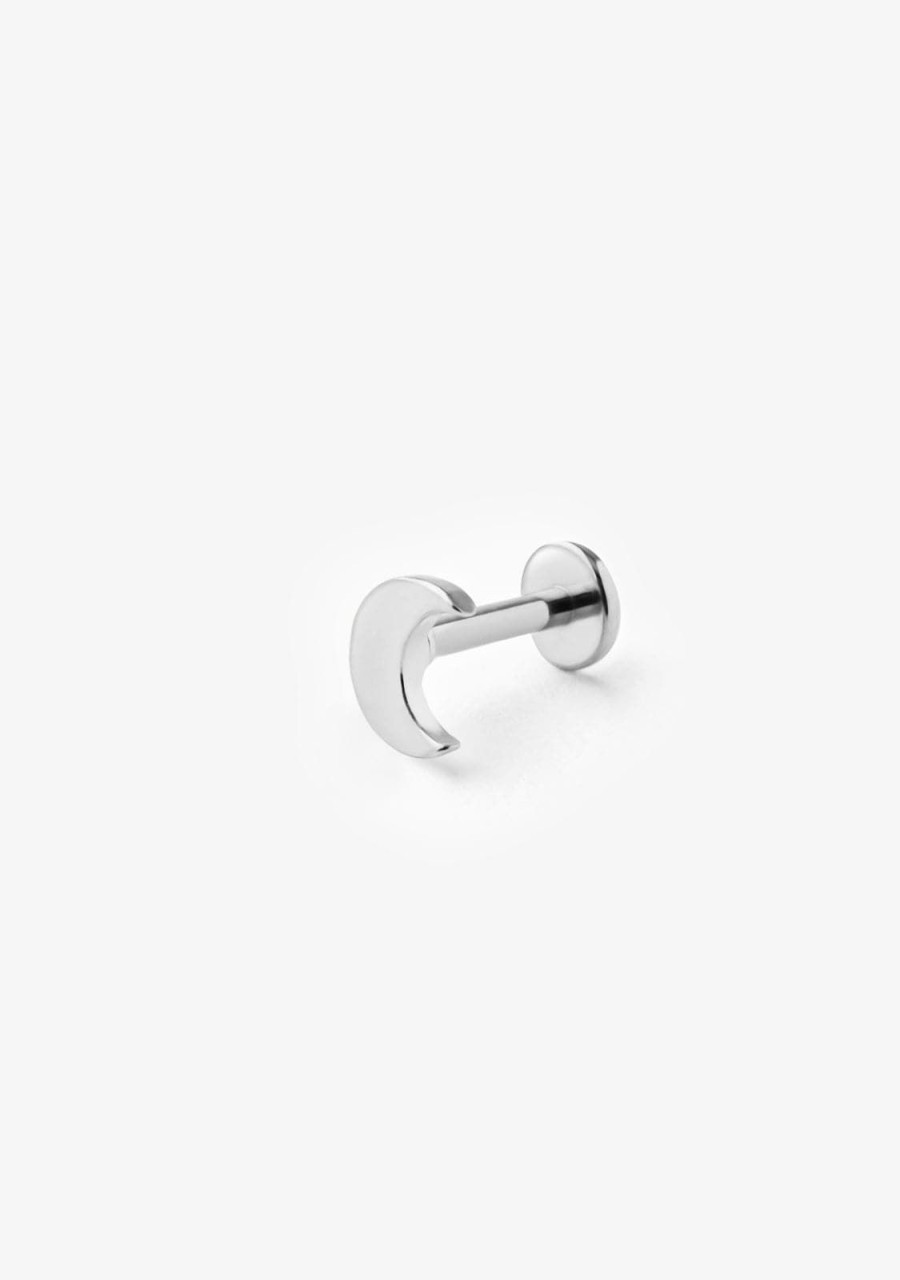 Damen KALK Ear Piercings | Ear Piercing Moon Silver