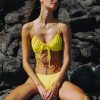 Damen KALK Swimwear | Set Rinna Top Yellow + Riva Bottom Yellow