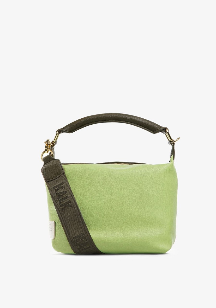 Damen KALK Crossbody-Taschen | Soft Bag Khaki-Lime Kalk