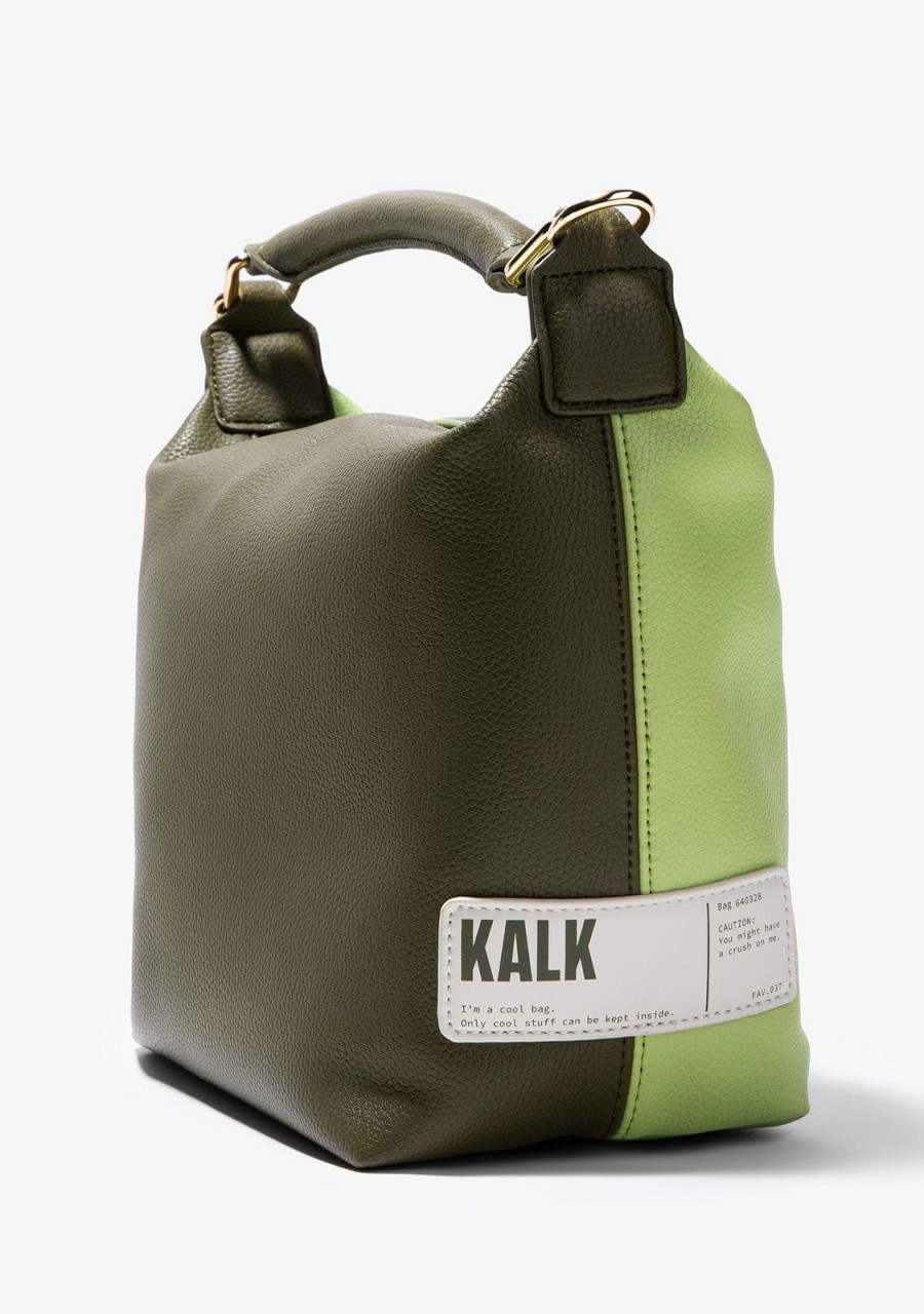 Damen KALK Crossbody-Taschen | Soft Bag Khaki-Lime Kalk