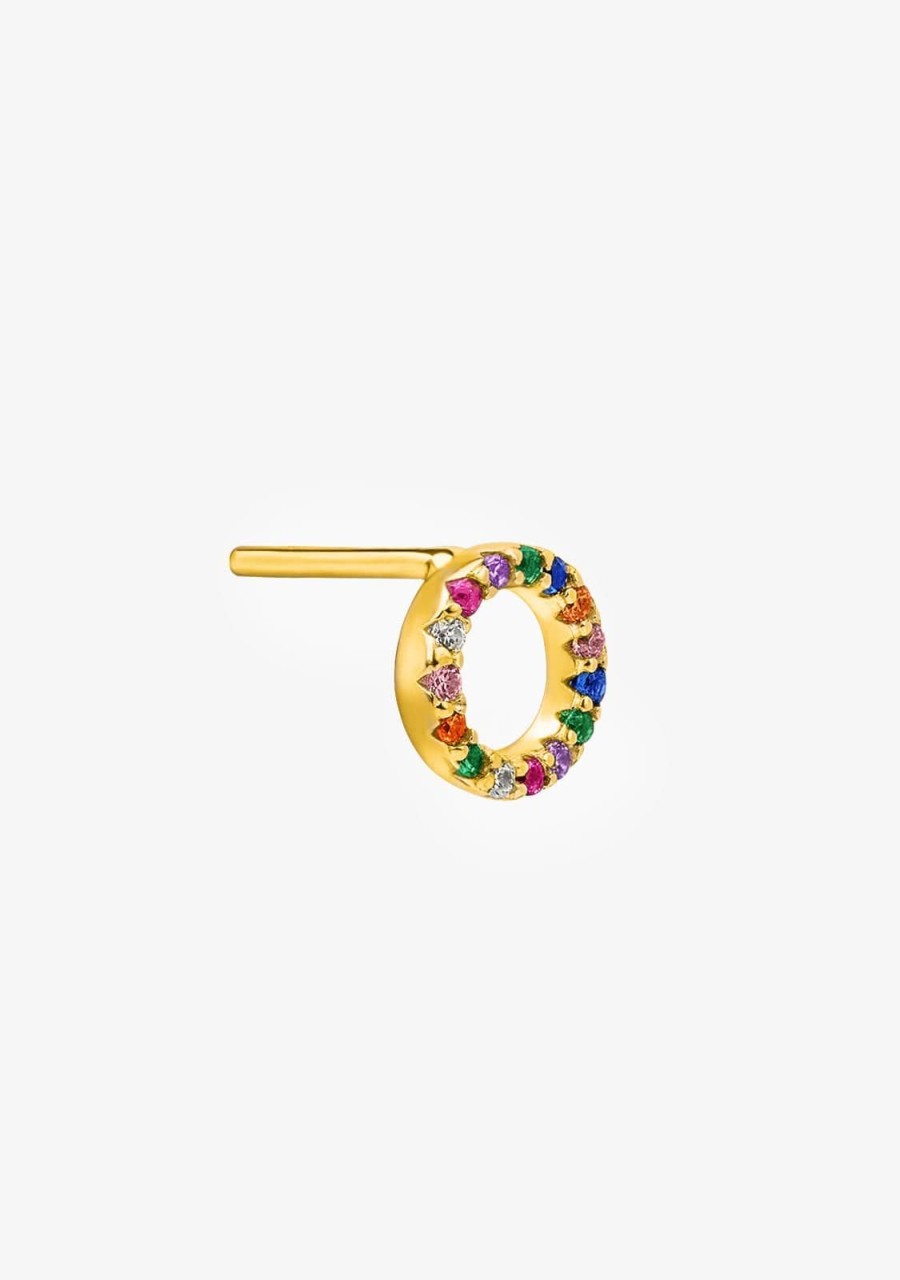 Damen KALK Ear Piercings | Piercing Regenbogen Gold