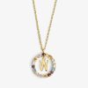 Damen KALK Halsketten | Necklace Iniziale Letter W Gold