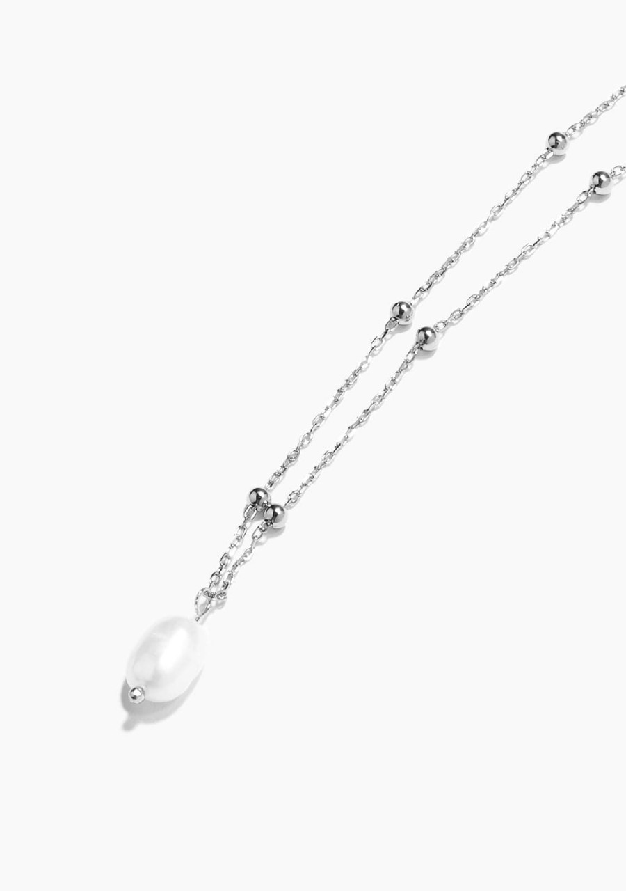 Damen KALK Halsketten | Necklace Perlie Silver