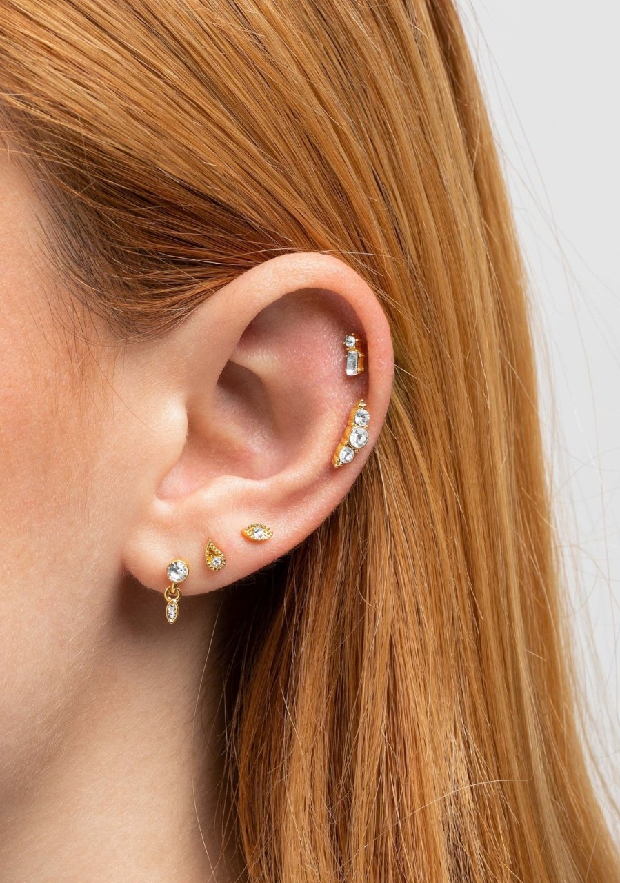 Damen KALK Ear Piercings | Ohrpiercing Cher Gold