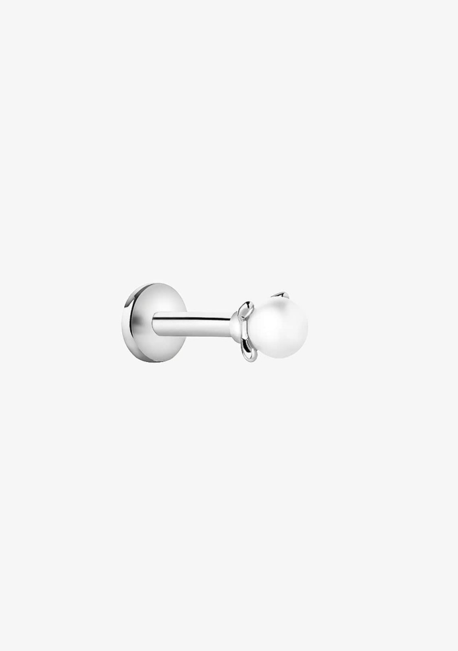 Damen KALK Ear Piercings | Ohrpiercing Perle Silber