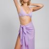 Damen KALK Swimwear | Sarong Linen Lavender