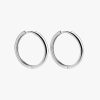 Damen KALK Ohrringe | Basic 22 Hoop Earrings Silver