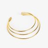 Damen KALK Halsketten | Choker Gold Triple