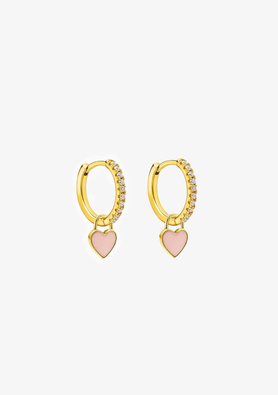 Damen KALK Ohrringe | Addict To Candy Hoop Earrings Gold