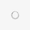 Damen KALK Ear Piercings | Ear Hoop Piercing Zirconias Silver