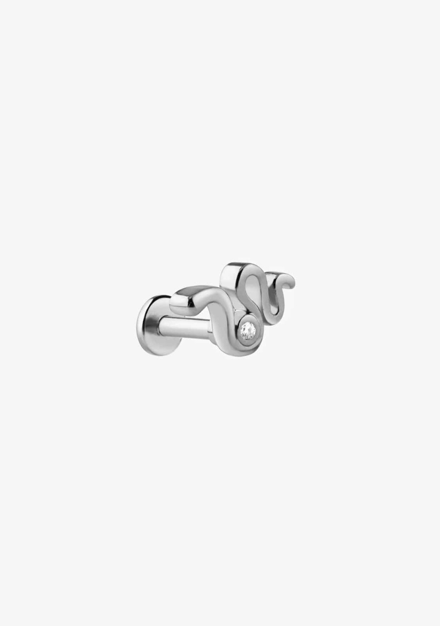 Damen KALK Ear Piercings | Ear Piercing Snake Silver