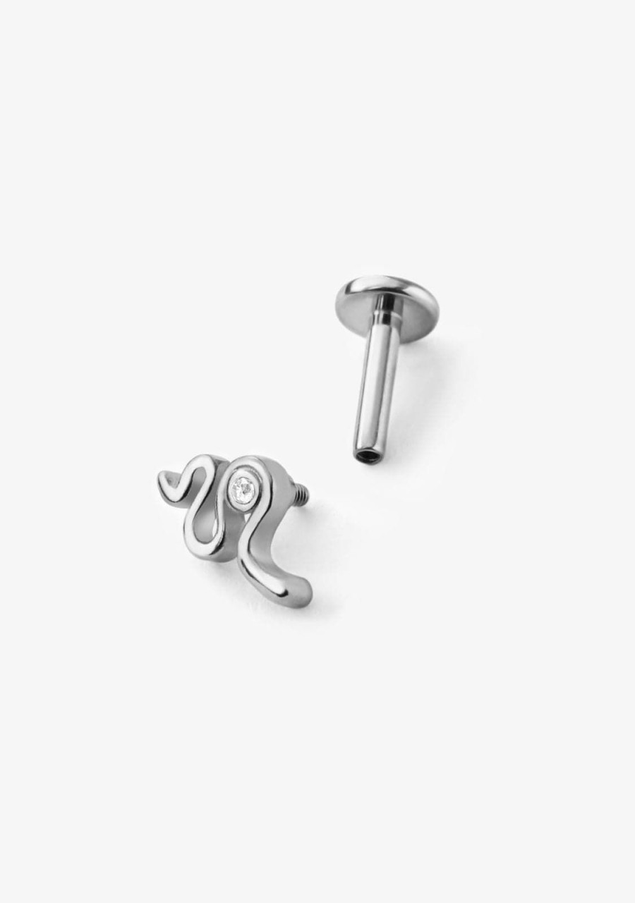 Damen KALK Ear Piercings | Ear Piercing Snake Silver