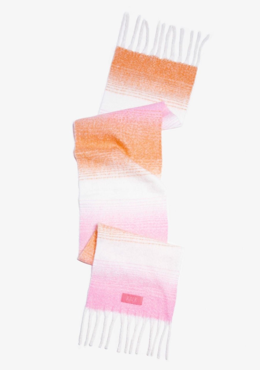 Damen KALK Mutzen, Schals Und Handschuhe | Scarf Decay Pink Kalk