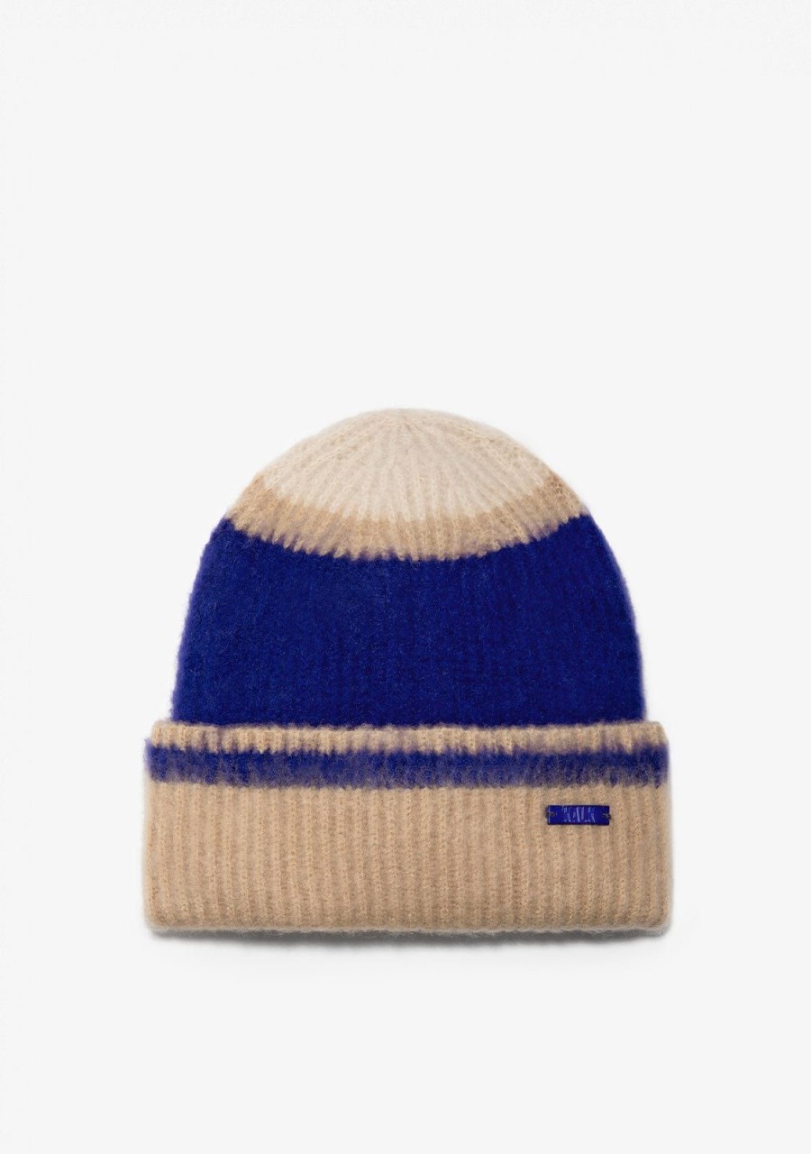 Damen KALK Mutzen, Schals Und Handschuhe | Beanie Vision Blue Kalk