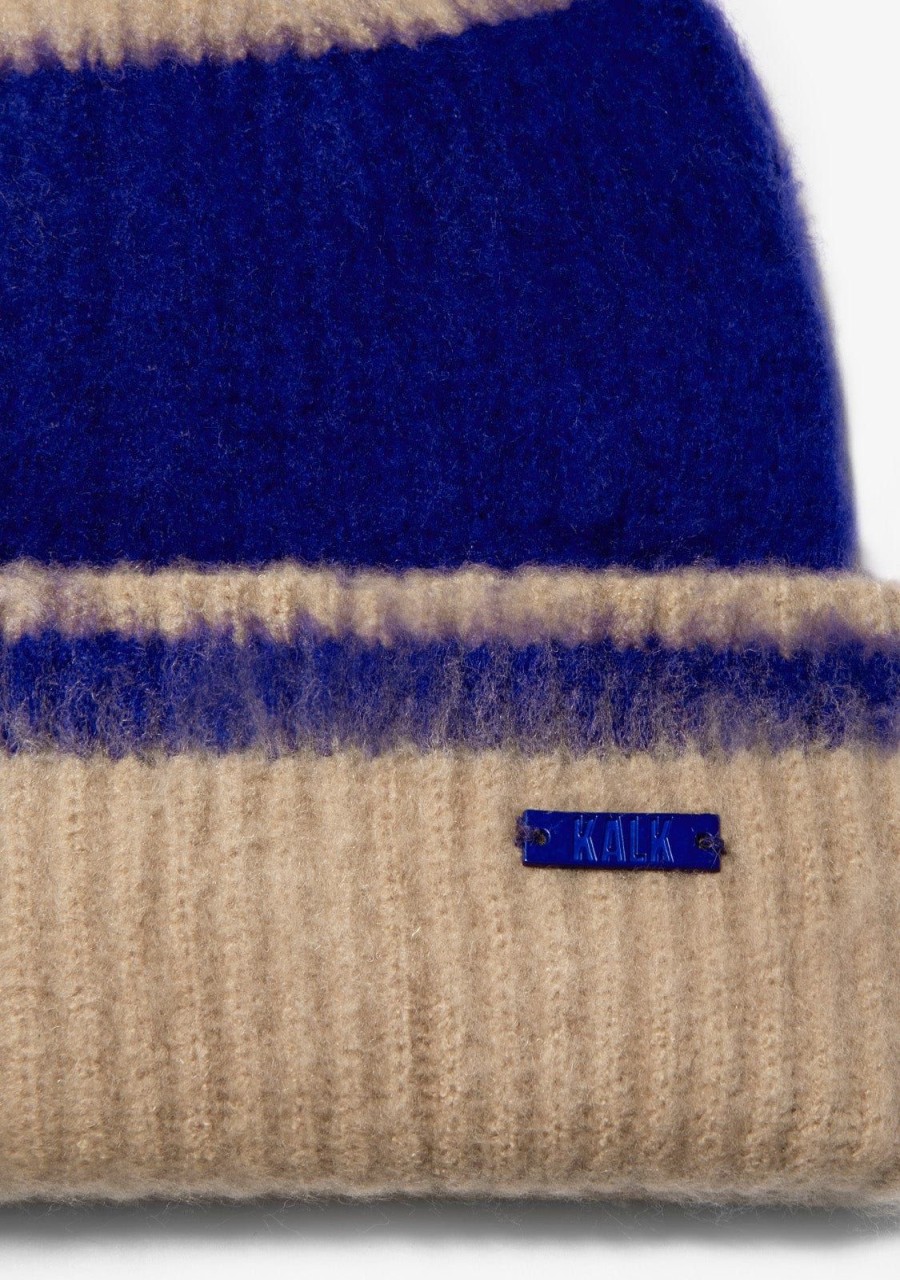 Damen KALK Mutzen, Schals Und Handschuhe | Beanie Vision Blue Kalk