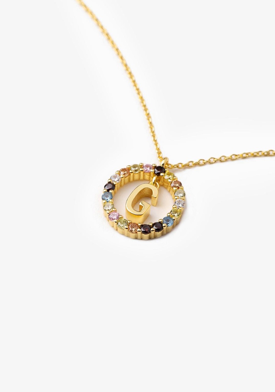 Damen KALK Halsketten | Necklace Iniziale Letter G Gold