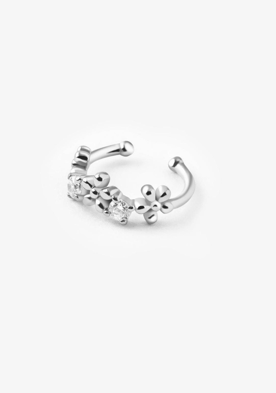 Damen KALK Ear Piercings | Ear Cuff Dalia Silber