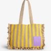 Damen KALK Shopper-Taschen | Tote Bag Island Yellow Kalk