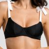 Damen KALK Swimwear | Zenda Top Black & White