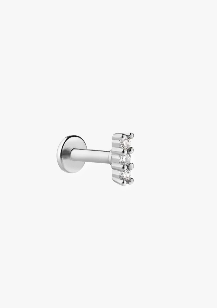 Damen KALK Ear Piercings | Ear Piercing Stick Silver