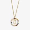 Damen KALK Halsketten | Necklace Iniziale Letter U Gold